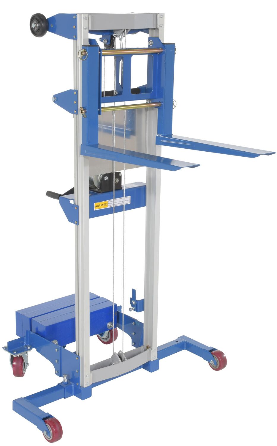 400 lbs Capacity 68 Height Vestil A-LIFT-S-HP Adjustable Straddle Hand Winch Lift Truck 43-1/4 Width 42-1/2 Length 