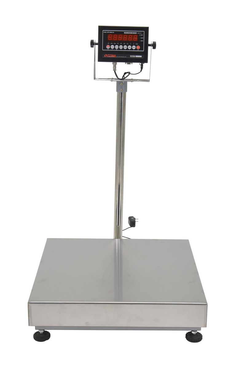 Optima Weighing Systems OP-915-2424-500 500 lb. Bench Scale with 24 x 24  Stainless
