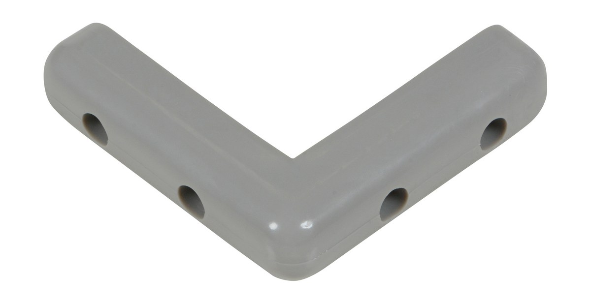 Vestil CB-1 Corner and Surface Guard 5//8 Height 5//8 Thick Thermoplastic Rubber 3-1//8 Width 3-1//8 Length 28 per Carton