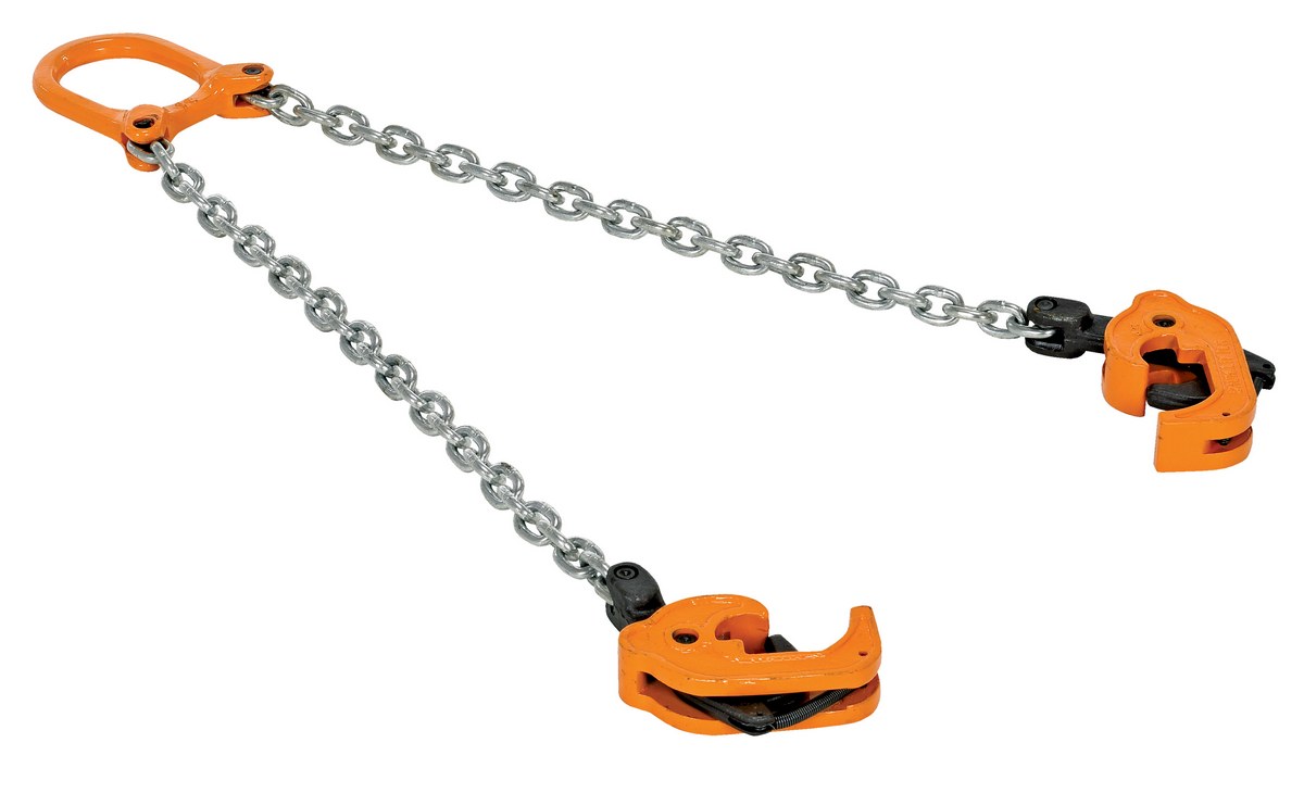 osea Chain Drum Lifter 2000 LBS Alloy Steel Chain Drum Lifter Multifunctional G80 Lifting Chain Tong for Plastic and Metal Drums Orange 