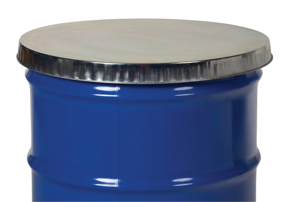 Drum Cover Closed Head Galvanized Steel 55 Gallon Drums Can Covers Top Rim Lid 