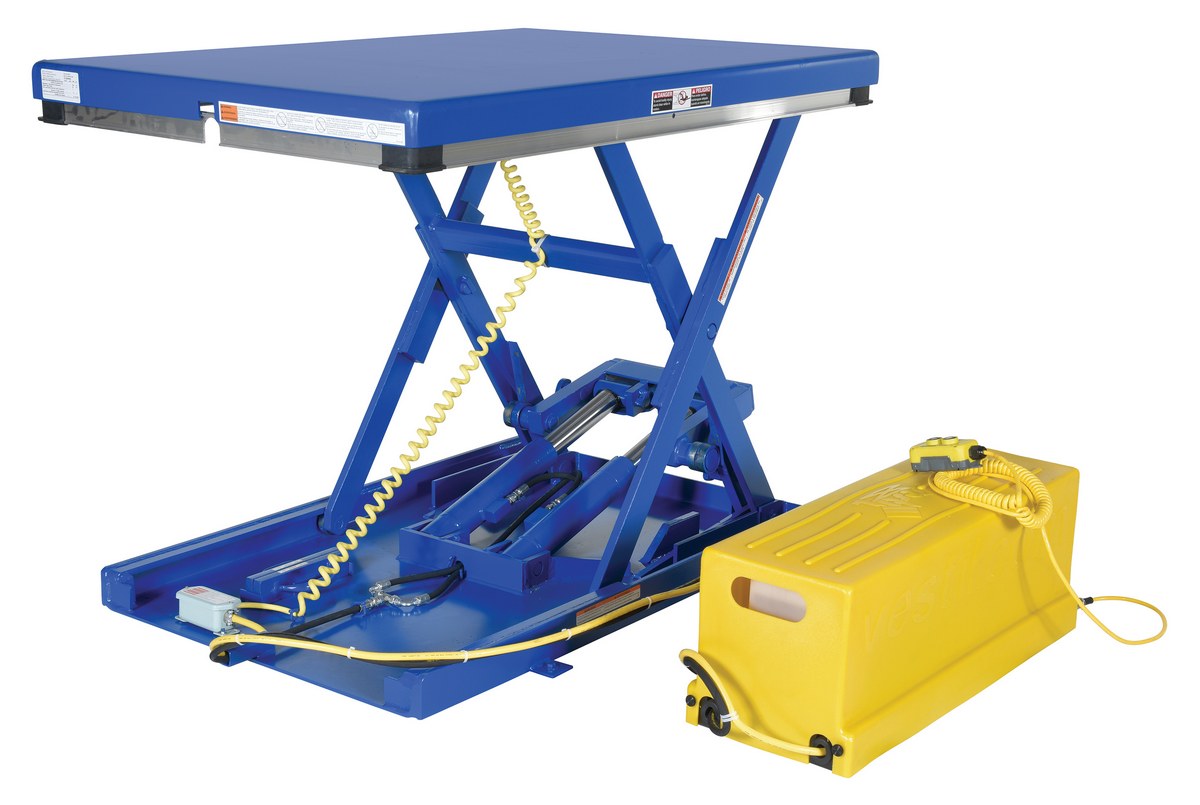 MESA ELEVADORA EXTRAPLANA CON RAMPA - LOW PROFILE LIFT TABLE WITH ACCESS  RAMP - MS METALSYSTEM SL 