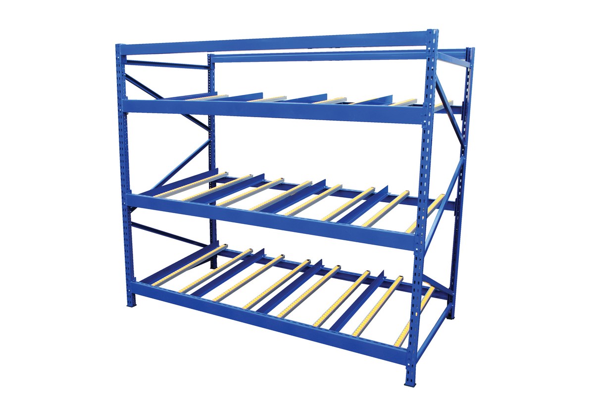 Vestil Manufacturing FLOW-3-4 36 in. Carton 4 Flow Levels Rack