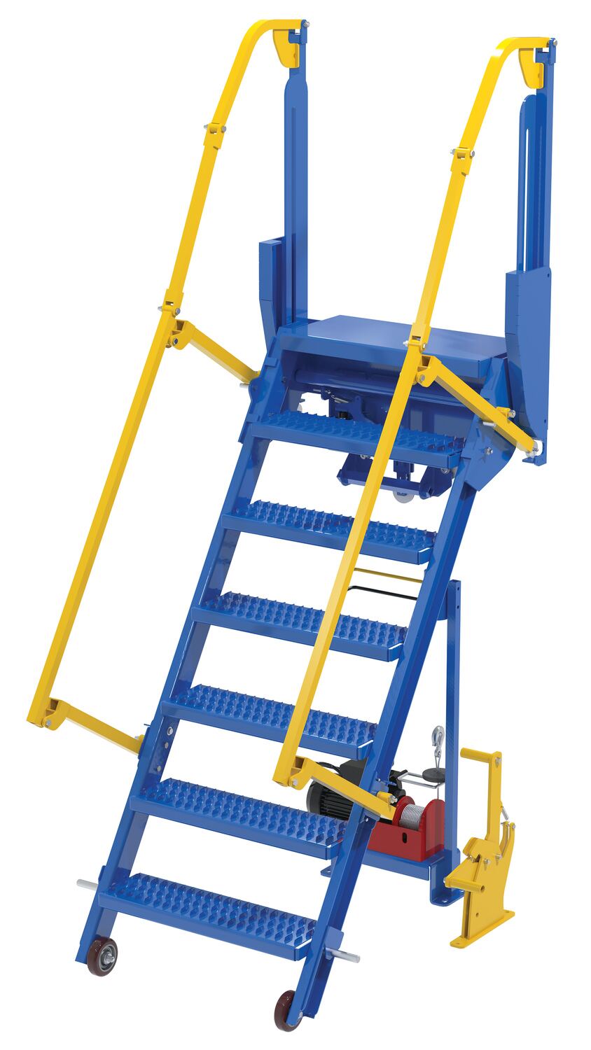 Folding mezzanine stairs deals