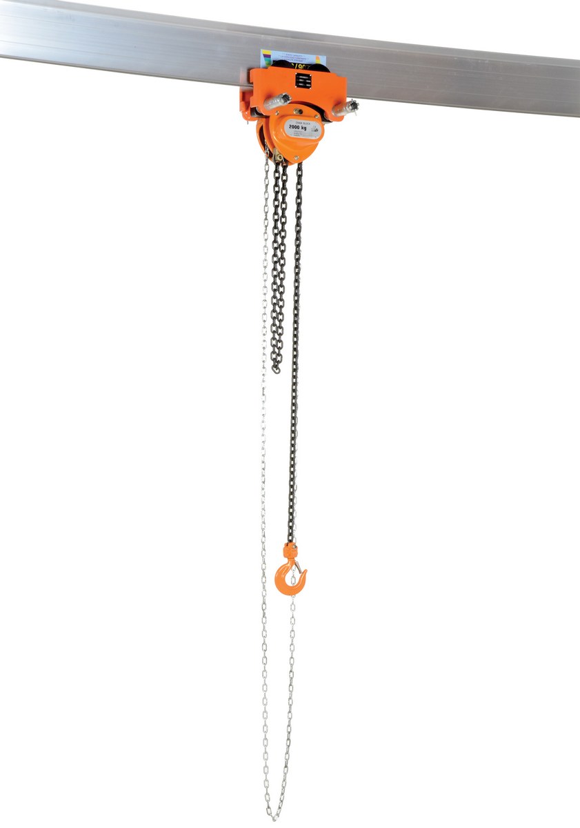 15' Length Vestil OH-15R #2 Chain and Hanger with Reflector 