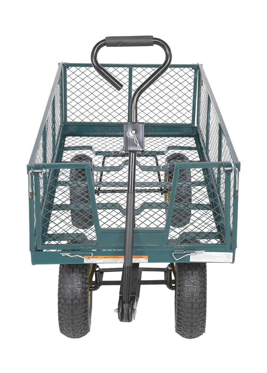 Vestil LSC-2448-4SD Steel Service Cart 1000 lbs Load Capacity Pneumatic Wheels 