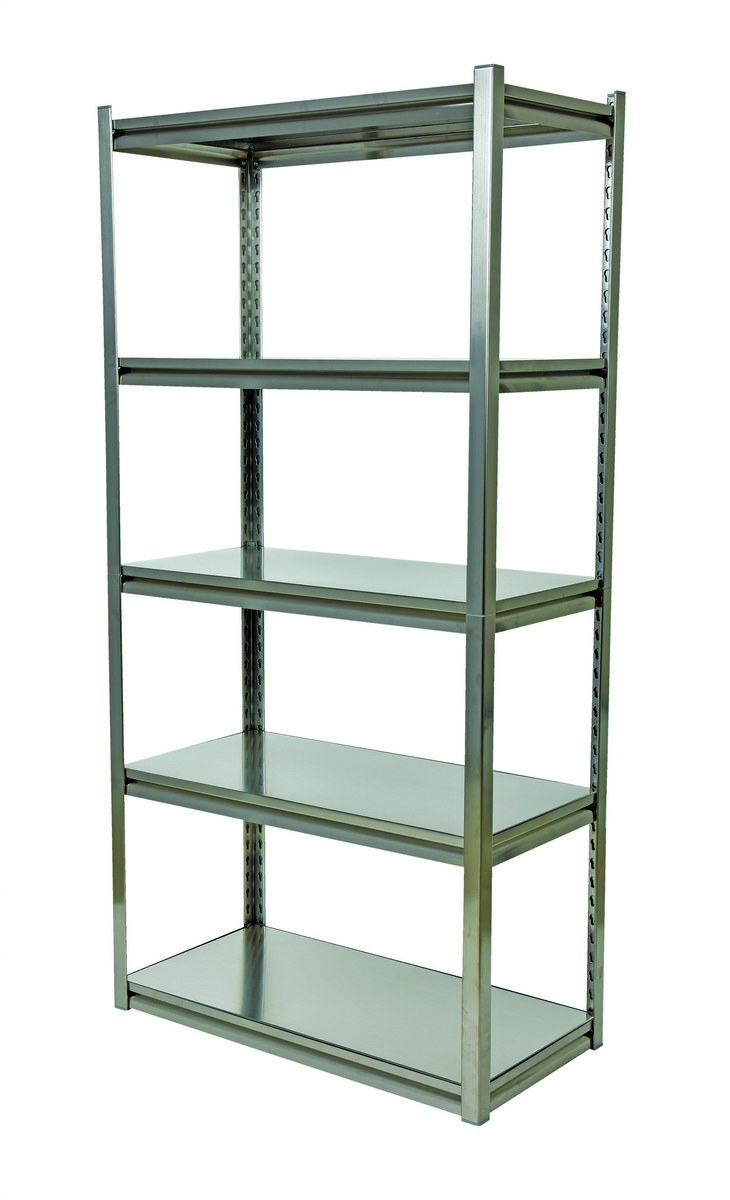Stainless Steel Shelving with Rivets | Platforms and Ladders