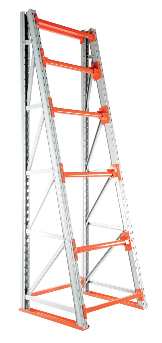 Silver Frame/Orange Bracket Vestil RERC-CT-368 Portable Two Sided Reel Rack 40 x 73 x 108 