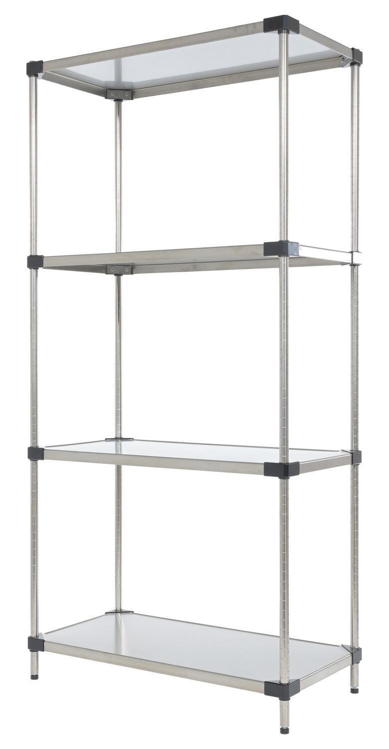 Stainless Steel Shelving with Rivets | Platforms and Ladders