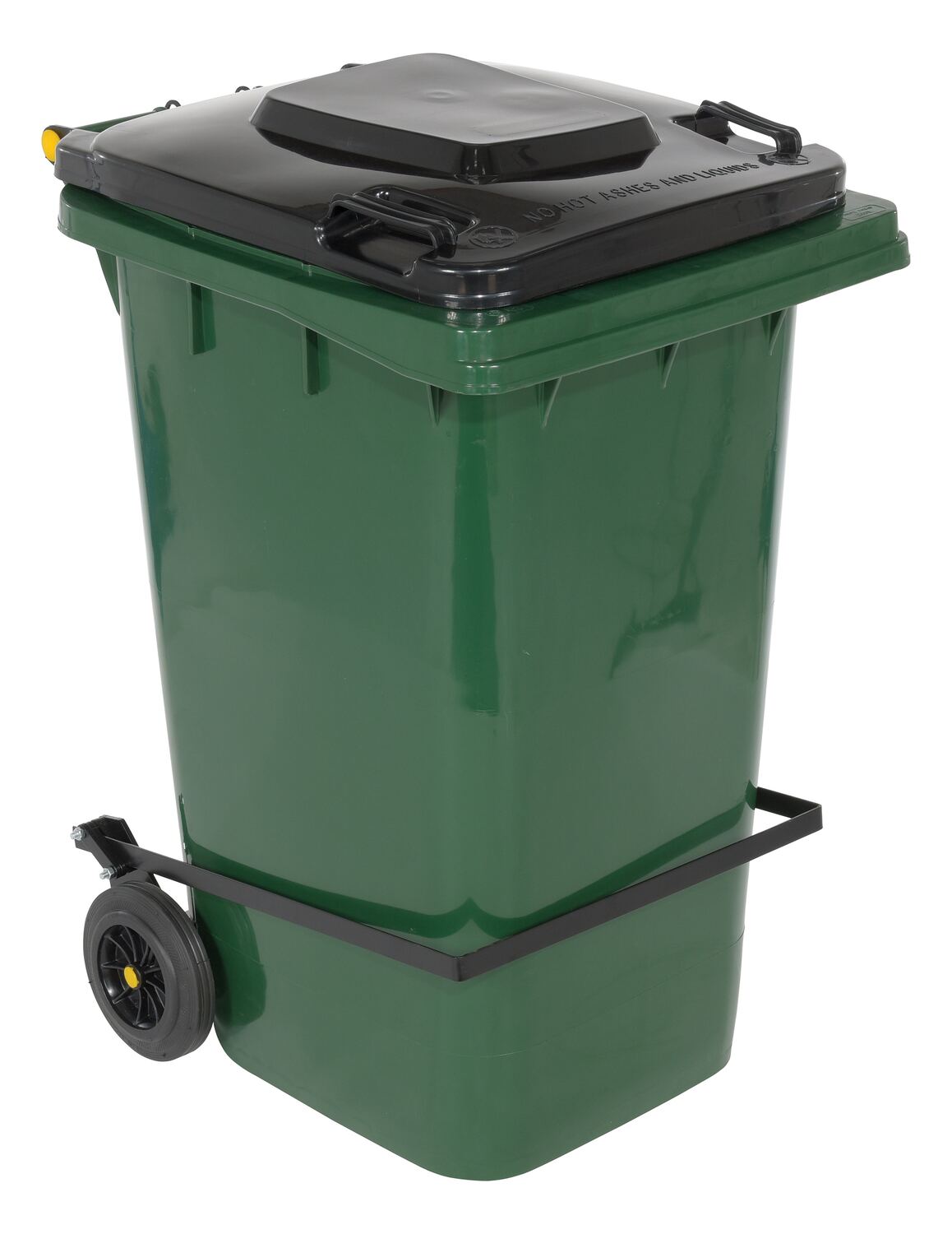 Vestil High Density Polyethylene 95 Gallon Trash Can Green