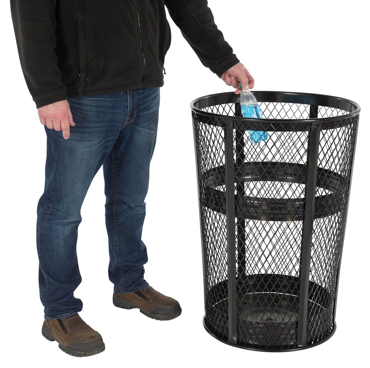 Expanded Metal Trash Can (TR-MXR) - Product Family Page