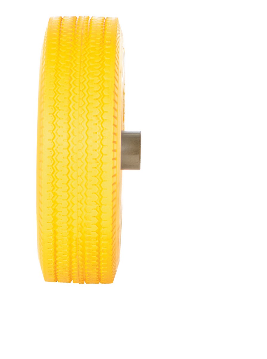 WHEEL Karrenrad TYRE 400x80mm Diameter 392mm PU Foam Lined Yellow 