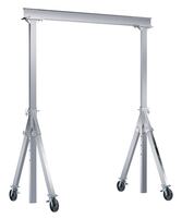 Adjustable Height Aluminum Gantry Cranes with V-Groove Casters