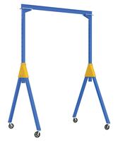 Adjustable Steel Gantry Cranes with V-Groove Casters - Knockdown