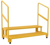 Adjustable Step Stands with Handrail