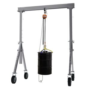 Adjustable Height Aluminum Gantry Cranes with Pneumatic Casters