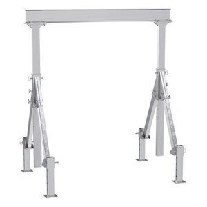 Adjustable Height Aluminum Gantry Cranes with Adjustable Leveling Option