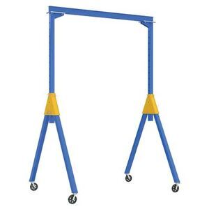 Adjustable Steel Gantry Cranes with V-Groove Casters - Knockdown