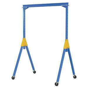 Adjustable Steel Gantry Cranes with Total Locking Casters - Knockdown