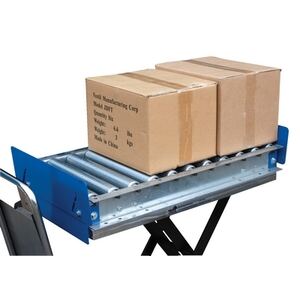 Conveyor with Retractable End Stops