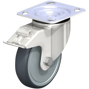 Stainless Steel Thermoplastic Rubber-Elastomer Casters