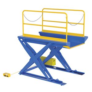 Ground Lift Scissor Tables with Handrails