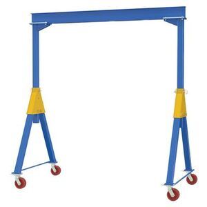 Fixed Height Steel Gantry Cranes with V-Groove Casters  - Knockdown