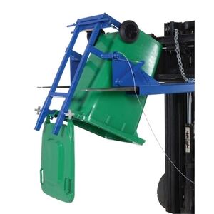 Fork Truck Mounted Trash Can Dumper