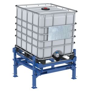 IBC Tilt Stands w/ Fork Pockets & IBC Tilting Cart