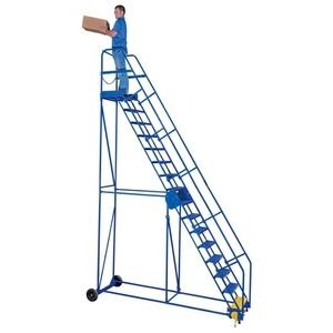 Rolling Warehouse Ladders (12-16 Step)