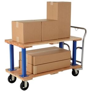 Double & Triple Decker Hardwood Platform Carts