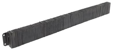 Flat Plate One Side 24 Width 6-3/4 Depth 10 Length 24 Width 6-3/4 Depth Ideal Warehouse Innovations Inc Laminated Horizontal Mount 10 Length TB610-24SF/P1 T Series Steel Faced Rubber Dock Bumper Rectangular 2 Holes