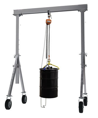 Adjustable Height Aluminum Gantry Cranes with Pneumatic Casters