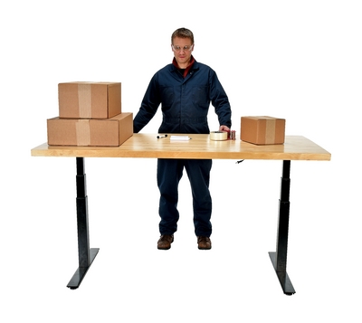 Electric Adjustable-Height Work Benches