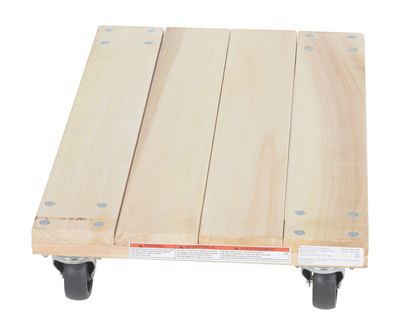 Capacity Vestil Open-Deck Hardwood Dolly 1,200-Lb Model Number HDOF-1624-12 