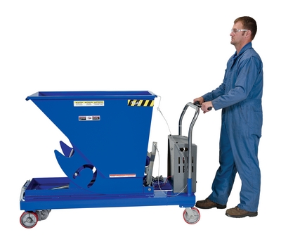 Portable Steel Hopper with Power Traction Drive