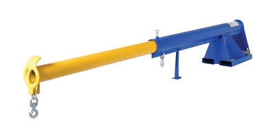 in. 38 x 80.875 x 26.625 Vestil LM-OBNT-4-30 Orbit Non-Telescoping Lift Boom 80-7/8 in. Overall LxWxH Blue Overall Extended Length 30 Fork Pocket Center 4000 lb Capacity 