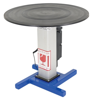 Turntable with Turn Knob Height Adjustment